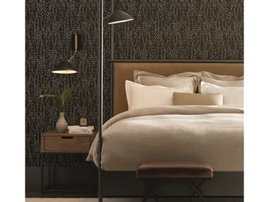 York Wallcoverings Candice Olson Modern Artisan II Brown Gold Star Struck Wallpaper YWCI2351