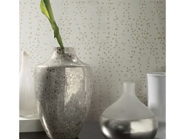 York Wallcoverings Candice Olson Modern Artisan II Grey Gold Star Struck Wallpaper YWCI2354