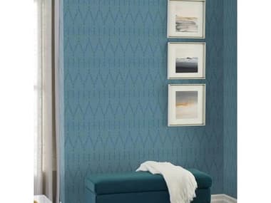 York Wallcoverings Candice Olson Modern Artisan II Blue Cafe Society Wallpaper YWCI2362