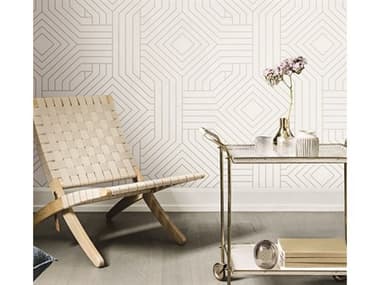 York Wallcoverings Candice Olson Modern Artisan II White Diverging Diamonds Wallpaper YWCI2374