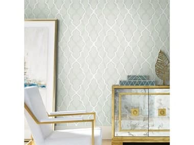 York Wallcoverings Candice Olson Modern Artisan II Silver Double Damask Wallpaper YWCI2397