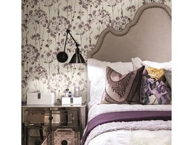 York Wallcoverings Candice Olson Modern Artisan II Purple Flourish Wallpaper YWCI2424