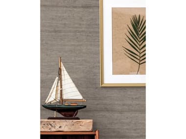 York Wallcoverings Water's Edge Resource Library Brown Arrowroot Wallpaper YWCV4403