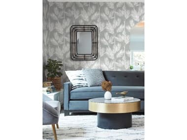 York Wallcoverings Water's Edge Resource Library Grey King Palm Silhouette Wallpaper YWCV4412