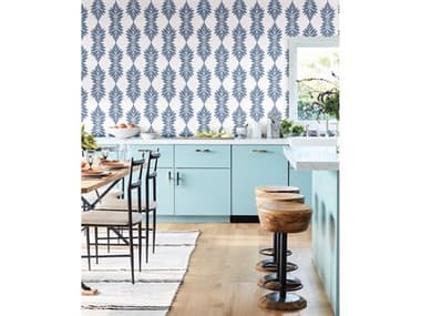 York Wallcoverings Water's Edge Resource Library Blue Broadsands Botanica Wallpaper YWCV4423