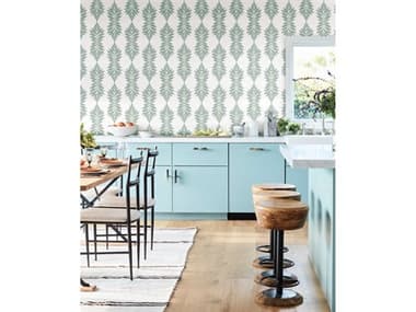 York Wallcoverings Water's Edge Resource Library Light Green Broadsands Botanica Wallpaper YWCV4425