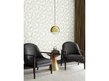 York Wallcoverings Antonina Vella Dazzling Dimensions Volume II Green Gingko Toss Wallpaper YWDD3745