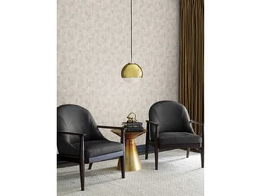 York Wallcoverings Antonina Vella Dazzling Dimensions Volume II Silver Ginkgo Toss Wallpaper YWDD3746