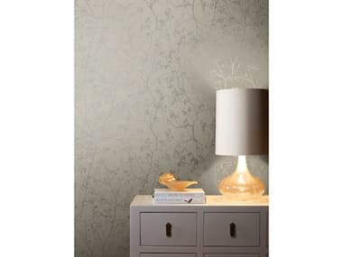 York Wallcoverings Antonina Vella Dazzling Dimensions Volume II Grey Silver Luminous Branches Wallpaper YWDD3814