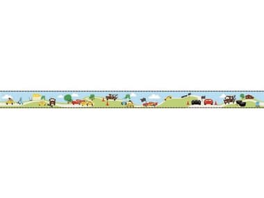 York Wallcoverings Disney Kids Vol-4 Light Blue / Yellow Disney and Pixar Cars Wallpaper Border YWDI0919BD