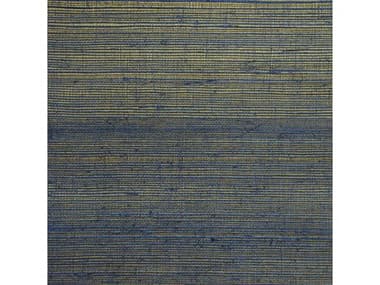 York Wallcoverings Candice Olson Natural Splendor Indigo Gold Plain Sisal Wallpaper Wallpaper YWDL2959