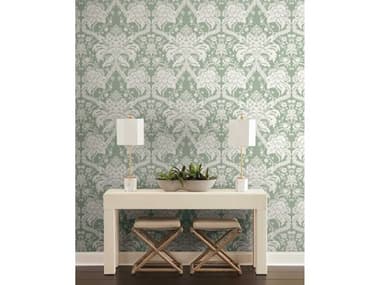 York Wallcoverings Damask Resource Library Green French Artichoke Dam Wallpaper YWDM4954