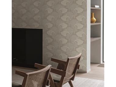 York Wallcoverings Candice Olson After 8 Neutral Dancing Leaves Wallpaper YWDT5135