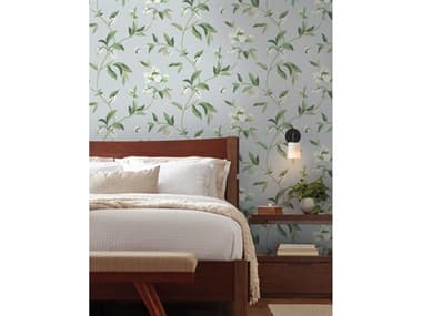 York Wallcoverings Greenhouse Blue Green Springtime Wallpaper YWGO8282