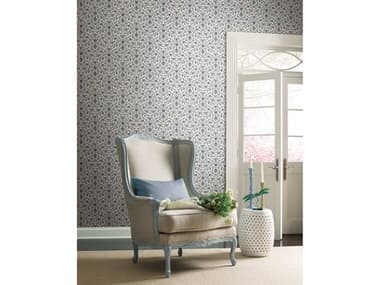 York Wallcoverings Grandmillennial Blue Vintage Blooms Wallpaper YWGR5981