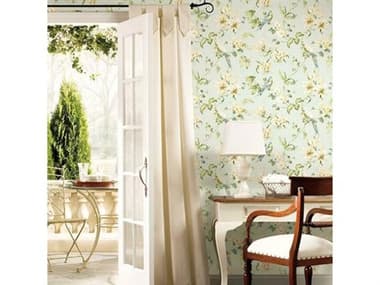 York Wallcoverings Best Sellers Light Blue Background Tropical Floral Wallpaper YWJG0752