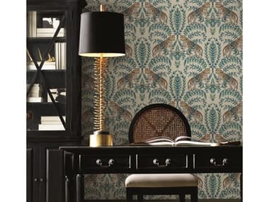 York Wallcoverings Ronald Redding 24 Karat Taupe Jungle Leopard Wallpaper YWKT2206