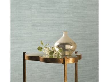 York Wallcoverings Ronald Redding 24 Karat Blue Silk Elegance Wallpaper YWKT2250N