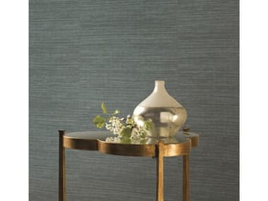 York Wallcoverings Ronald Redding 24 Karat Dark Blue Silk Elegance Wallpaper YWKT2253N