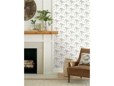 York Wallcoverings Magnolia Home Vol. II Black White Wildflower Wallpaper YWME1515