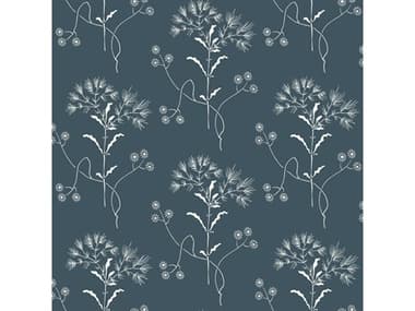 York Wallcoverings Magnolia Home Vol. II White Navy On Navy Wallpaper YWME1518