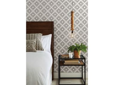 York Wallcoverings Magnolia Home Vol. II Black White Diamond Sketch Wallpaper YWME1579