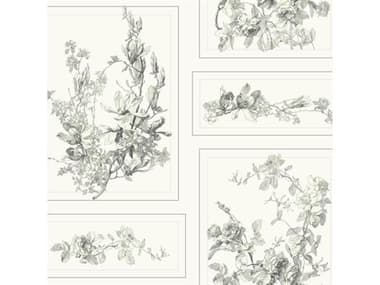 York Wallcoverings Magnolia Home Grey Off White The Magnolia Wallpaper YWMH1543