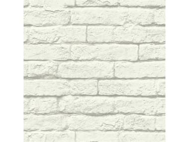 York Wallcoverings Magnolia Home White Grey Brick Mortar Wallpaper YWMH1555