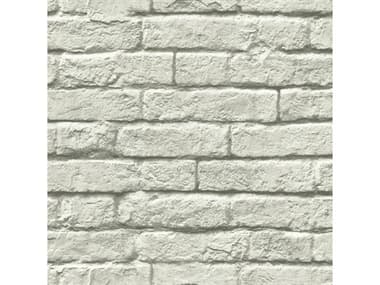 York Wallcoverings Magnolia Home Grey White Brick Mortar Wallpaper YWMH1556