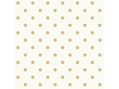 York Wallcoverings Magnolia Home White Yellow Dots on Dots Wallpaper YWMH1578