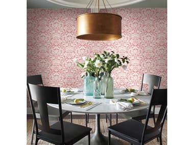 York Wallcoverings Magnolia Home Artful Prints &amp; Patterns Pink Coral Fairy Tales Wallpaper YWMK1165
