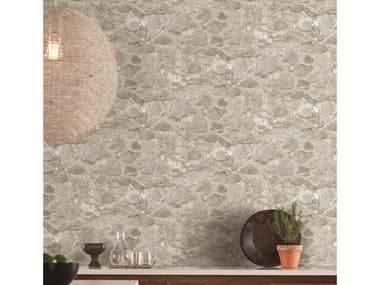 York Wallcoverings Mediterranean Taupe Field Stone Wallpaper YWMN1801