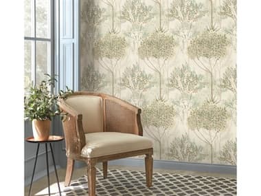 York Wallcoverings Mediterranean Beige Orchard Wallpaper YWMN1821