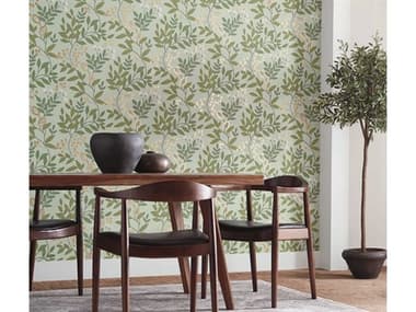 York Wallcoverings Mediterranean Green Gold Eden Retreat Wallpaper YWMN1840