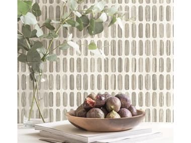 York Wallcoverings Mediterranean Grey Taupe Petite Pergola Wallpaper YWMN1941