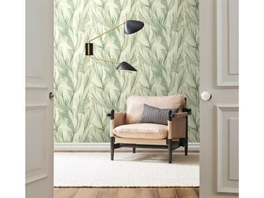 York Wallcoverings Candice Olson Botanical Dreams Green Peaceful Plume Wallpaper YWNA0500