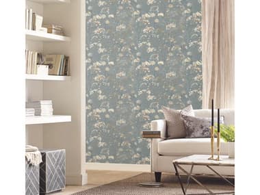 York Wallcoverings Candice Olson Botanical Dreams Blue Botanical Fantasy Wallpaper YWNA0542