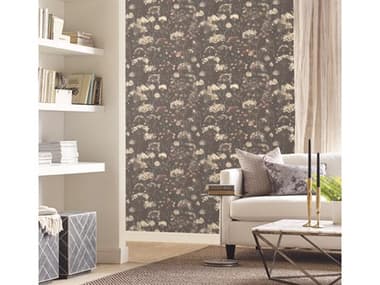 York Wallcoverings Candice Olson Botanical Dreams Black Botanical Fantasy Wallpaper YWNA0545