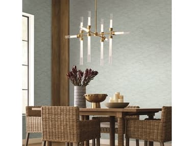 York Wallcoverings Candice Olson Botanical Dreams Light Blue Sand Crest Wallpaper YWNA0589