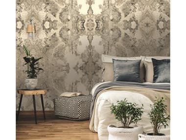 York Wallcoverings Candice Olson Botanical Dreams Grey Inner Beauty Wallpaper YWNA0593