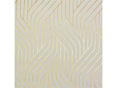 York Wallcoverings Antonina Vella Modern Metals Almond Gold Ebb Flow Wallpaper YWNW3517