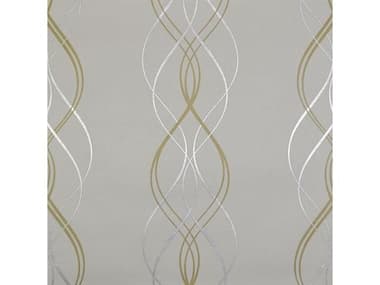 York Wallcoverings Antonina Vella Modern Metals Gold Pearl Aurora Wallpaper YWNW3549