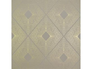 York Wallcoverings Antonina Vella Modern Metals Khaki Gold Harlowe Wallpaper YWNW3590