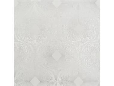 York Wallcoverings Antonina Vella Modern Metals White Silver Harlowe Wallpaper YWNW3591