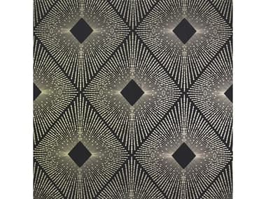 York Wallcoverings Antonina Vella Modern Metals Black Gold Harlowe Wallpaper YWNW3593