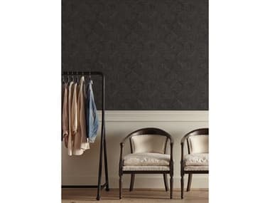 York Wallcoverings Magnolia Open Sheet Black Parquet Wallpaper YWOM3621