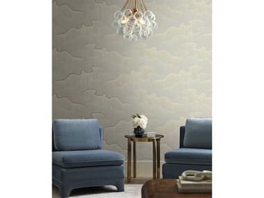 York Wallcoverings Modern Nature 2nd Edition Light Taupe Moonglight Pearls Wallpaper YWOS4265