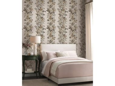 York Wallcoverings Rifle Paper Co. Second Edition White Brown Garden Party Trellis Wallpaper YWRP7313