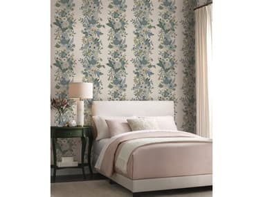 York Wallcoverings Rifle Paper Co. Second Edition White Blue Garden Party Trellis Wallpaper YWRP7314