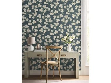 York Wallcoverings Rifle Paper Co. Second Edition Blue Hydrangea Wallpaper YWRP7395